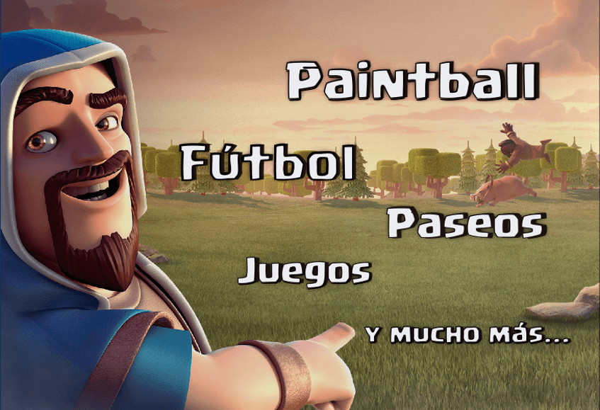 Paintball, fútbol, paseos y más